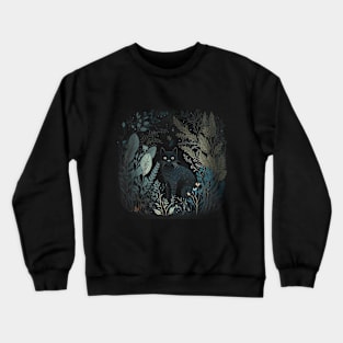 Cat in the grass Crewneck Sweatshirt